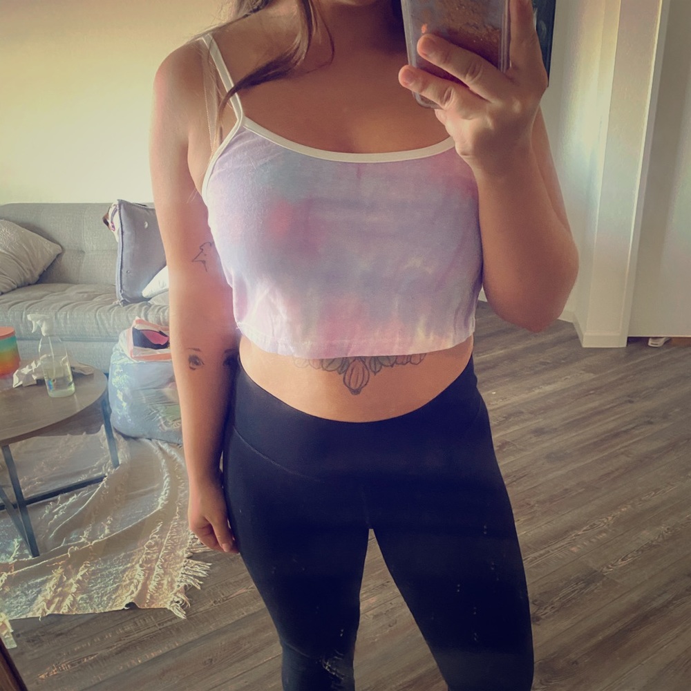 Shein cotton candy crop top